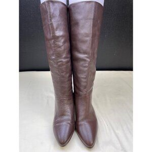 Women's Brown Leather Riding Boots / Shoes Size 7 SKU 5614